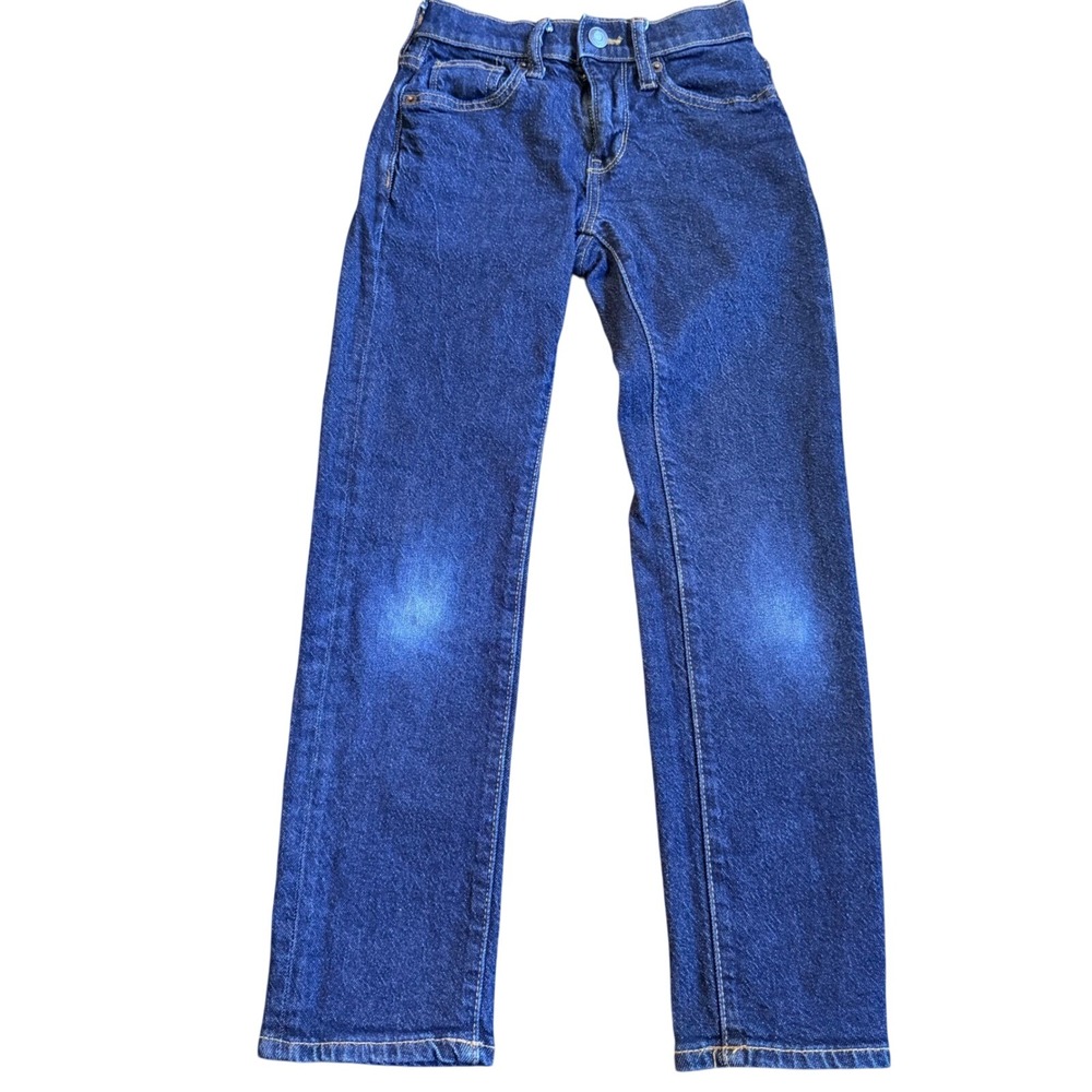 Old Navy Boys Slim Jeans Size 7 Slim Dark Wash 360 Stretch Built-In Tough Denim